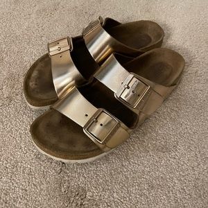 Rose Gold Birkenstocks